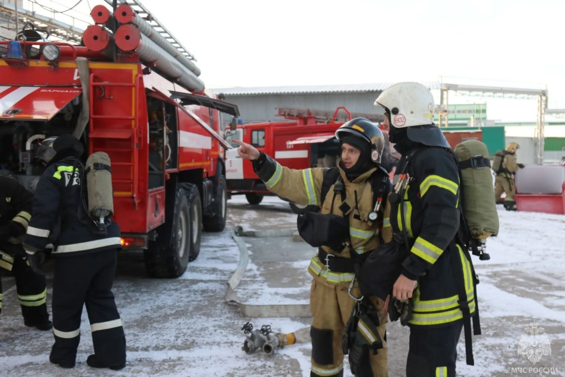 Пожарно-тактические учения проходят в городах и районах Алтайского края