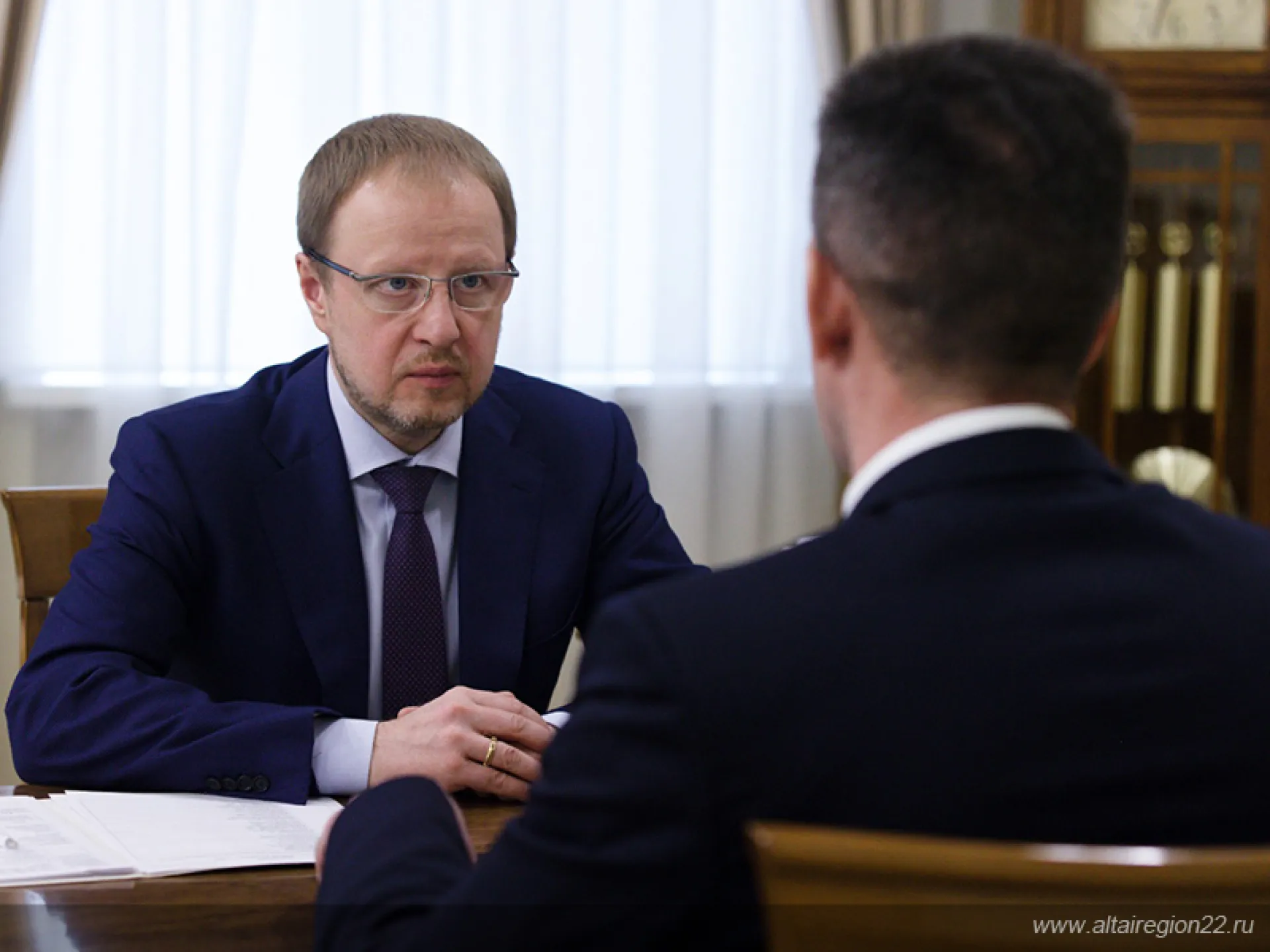 Виктор Томенко провёл рабочую встречу с главой Троицкого района
