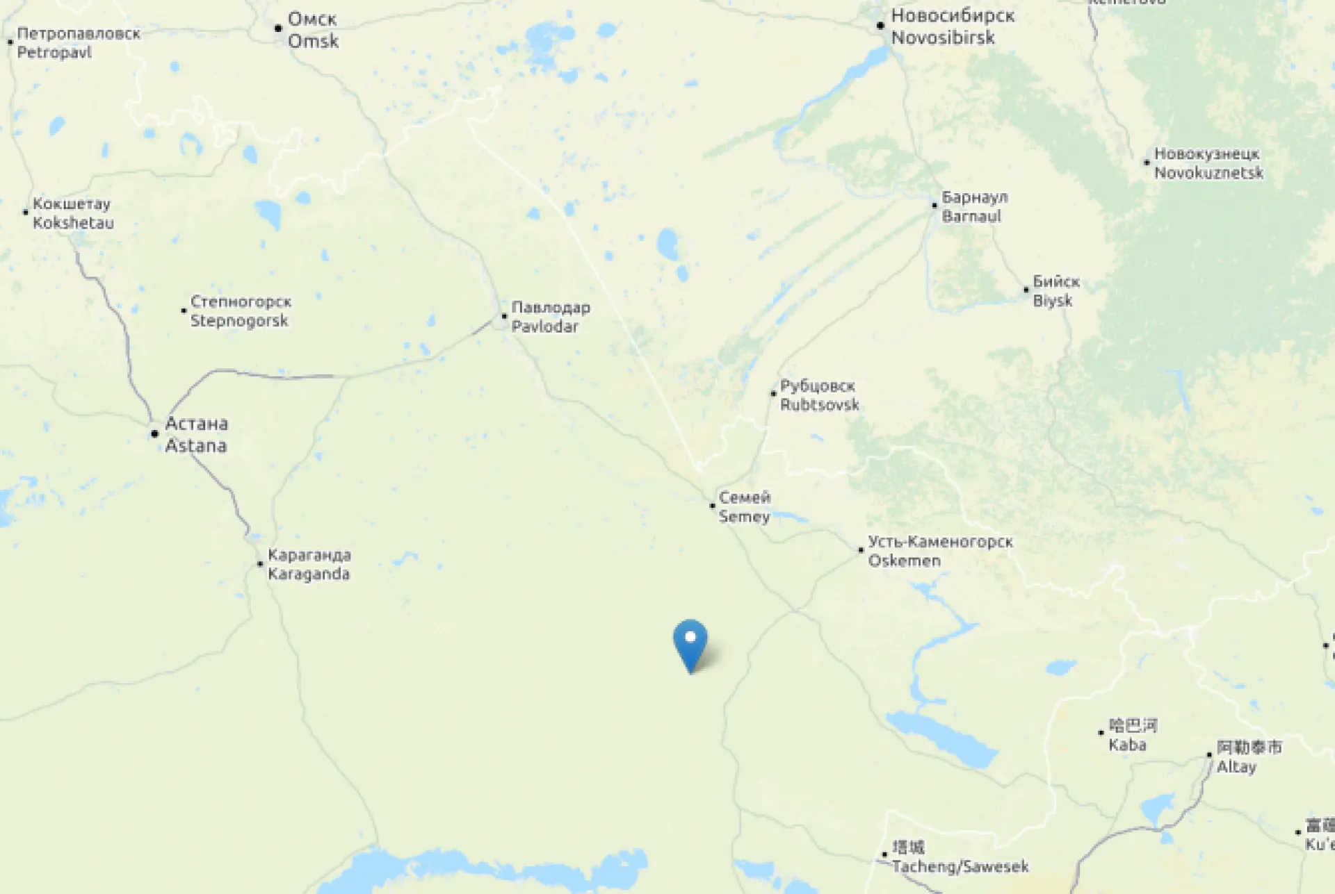 Интенсивное землетрясение произошло на границе Алтайского края