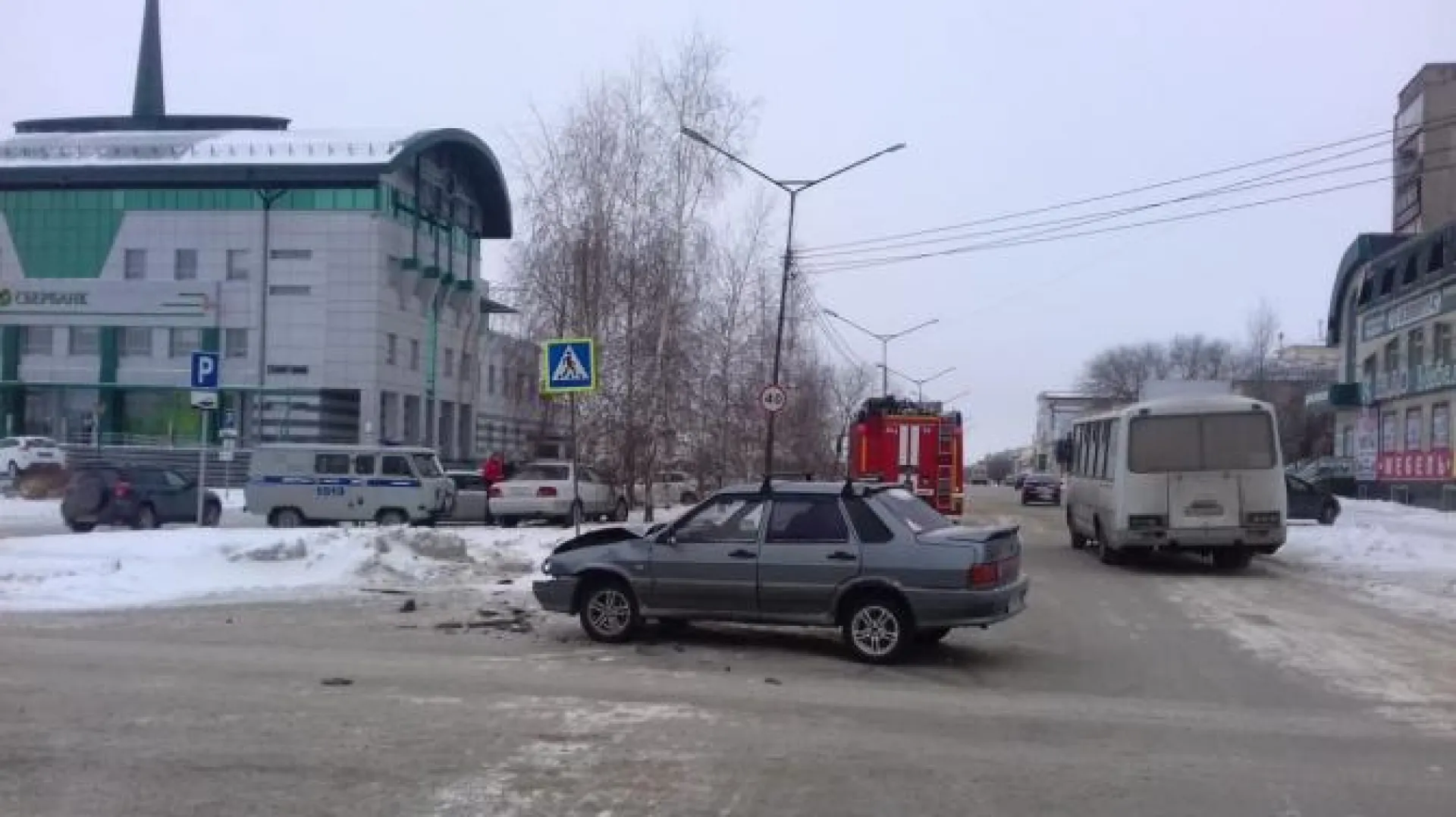 ДТП произошло в центре Бийска из-за неработающего светофора