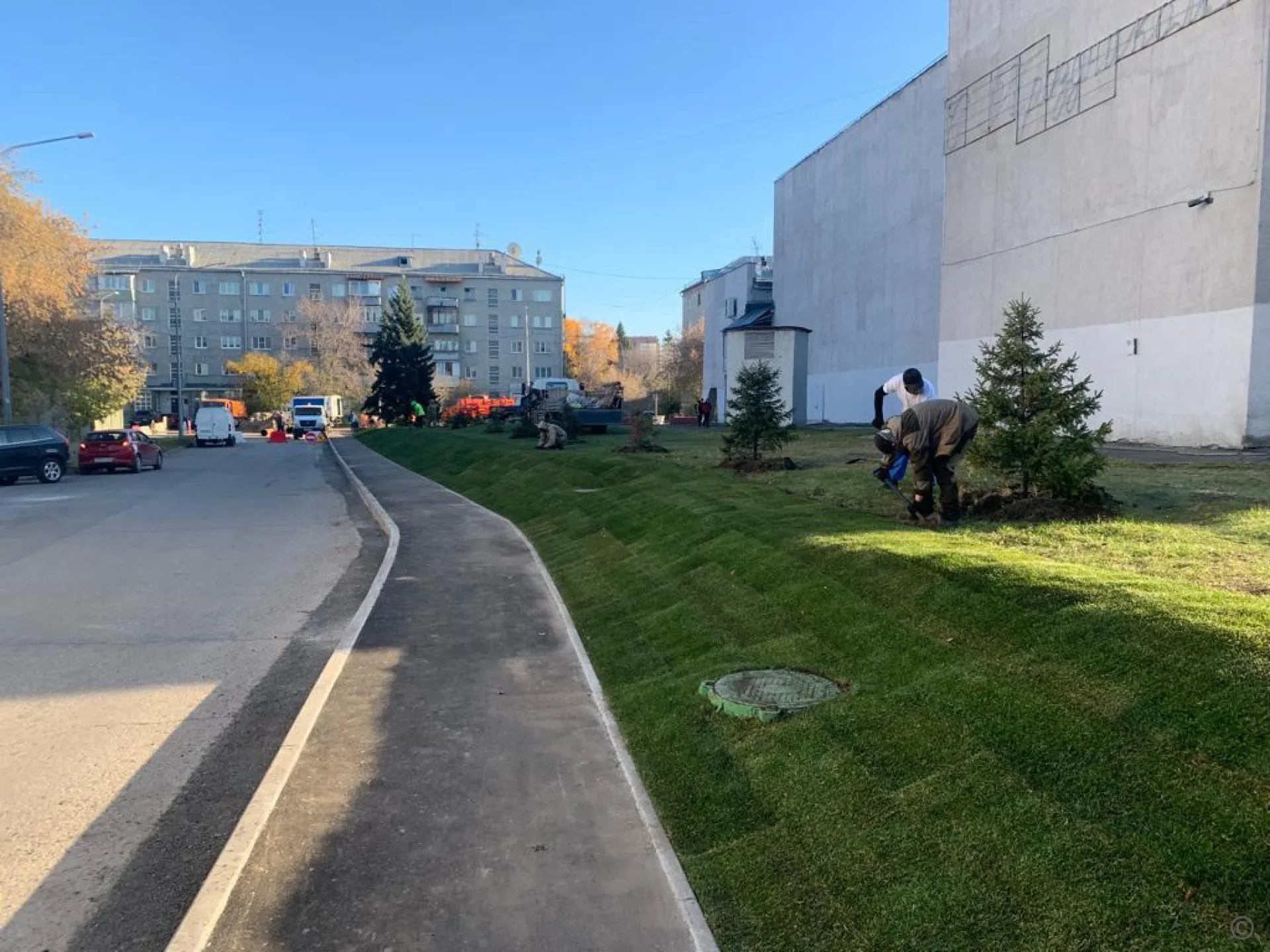 В центре Барнаула обновили пешеходную зону