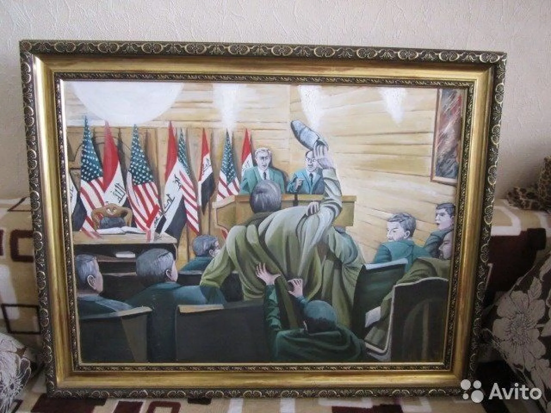 В Барнауле продают картину «Джордж Буш в Ираке» за три миллиона рублей