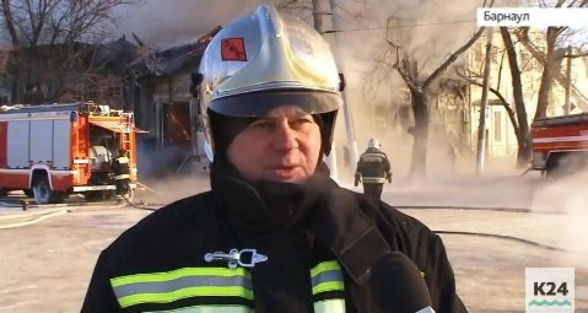 Заместитель начальника Главного управления МЧС  по Алтайскому краю рассказал о причинах возгорания исторического здания Барнаула