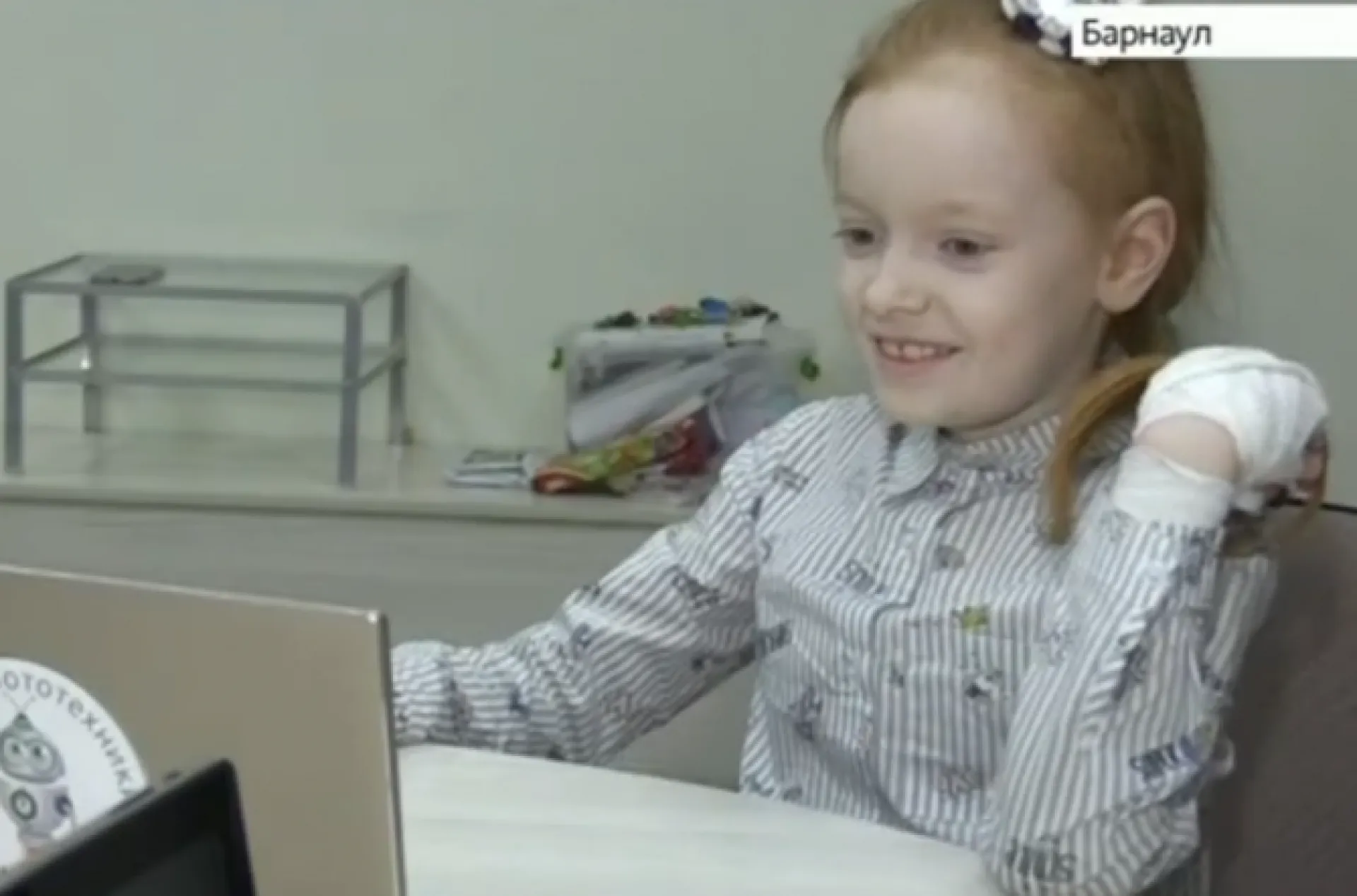 Мечту 7-летней Саши Ковальчук озвучить мультфильм помог осуществить телеканал «Катунь 24»