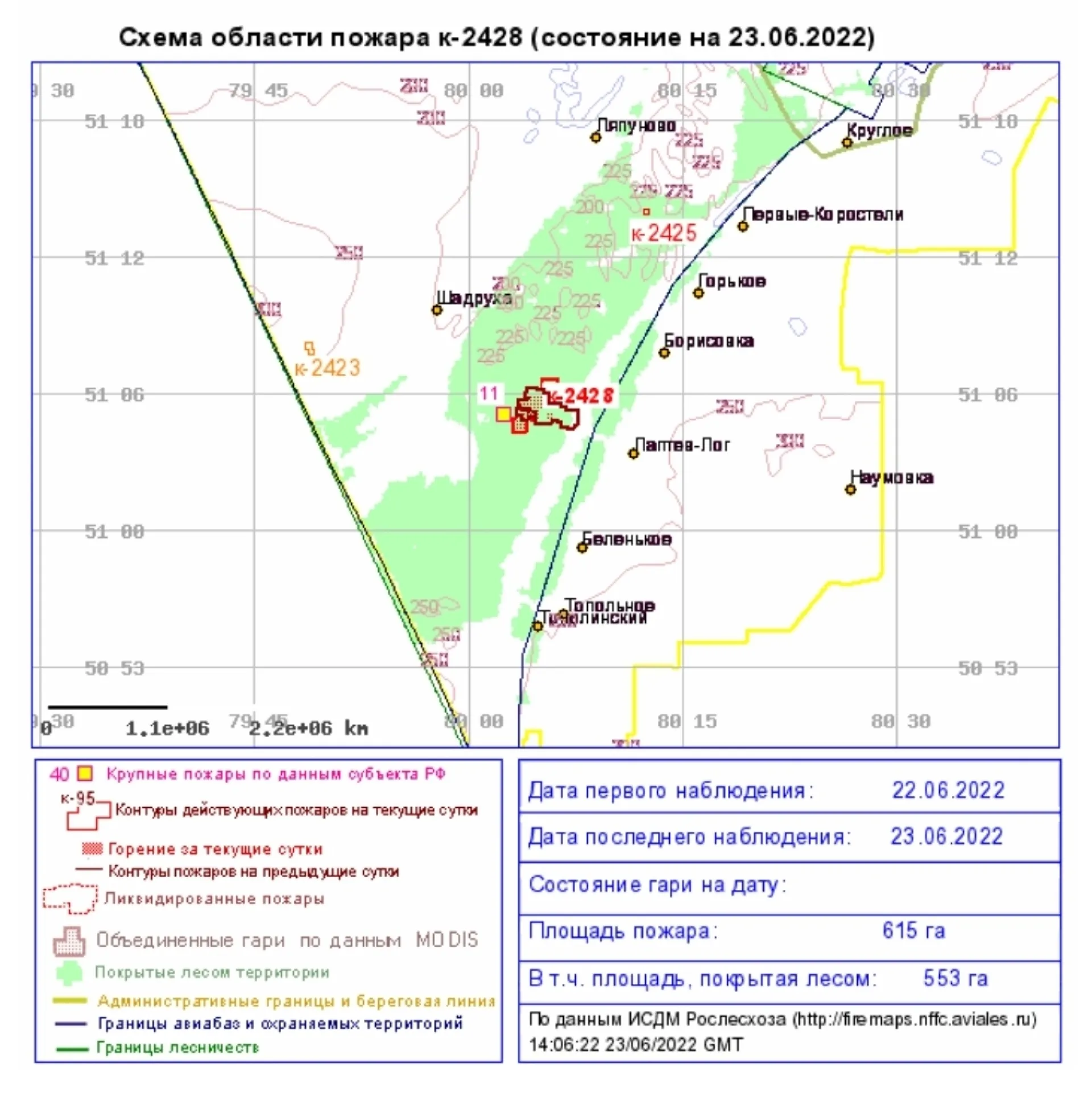 В Угловском районе Алтайского края горит лес В Угловском районе Алтайского края горит лес