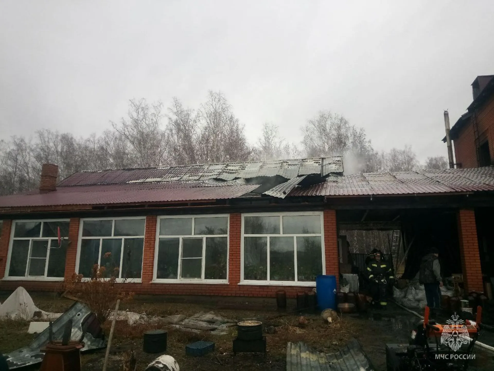 Крупный пожар произошел в Заринске Крупный пожар произошел в Заринске