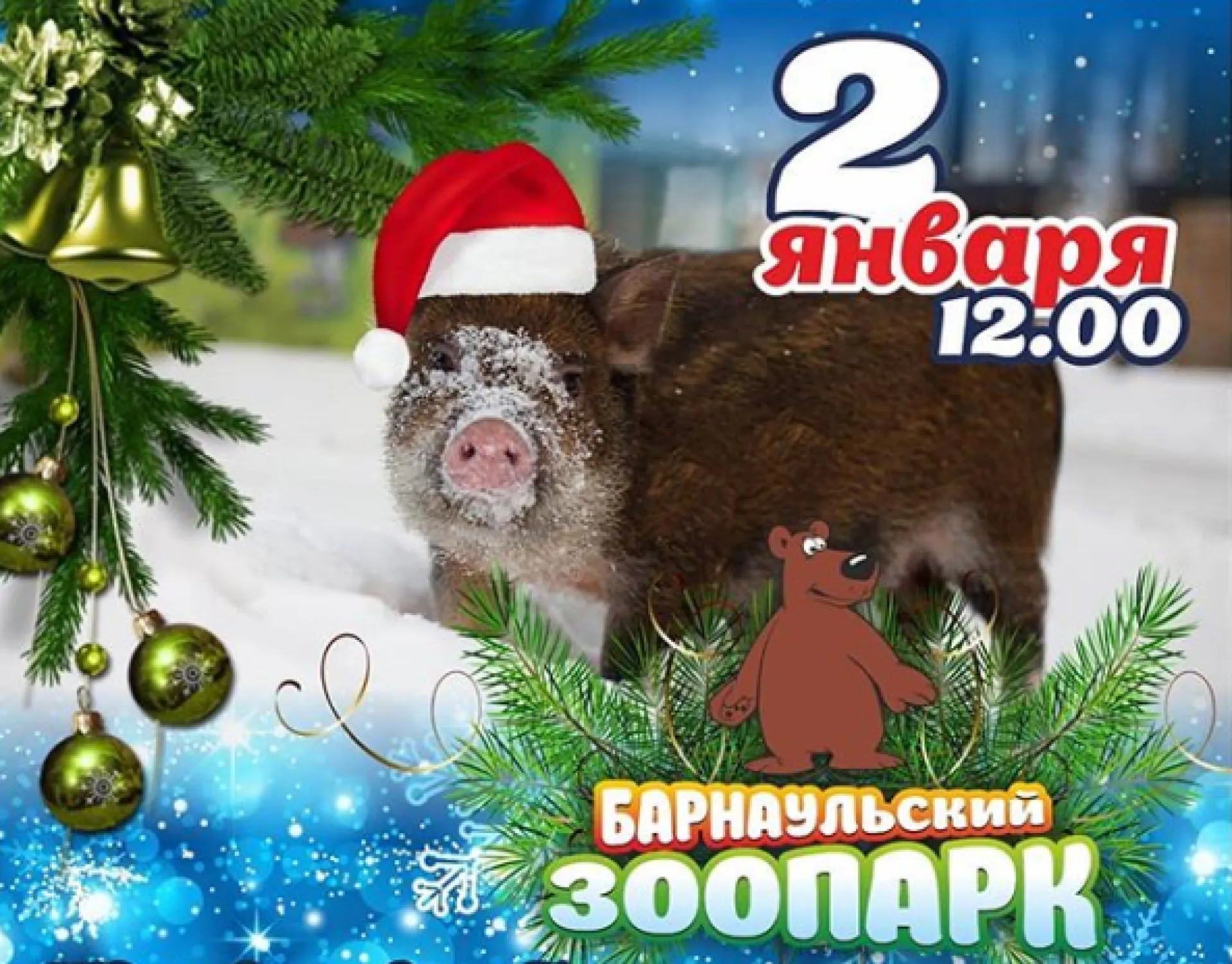 Барнаульский зоопарк приглашает на празднование Нового года