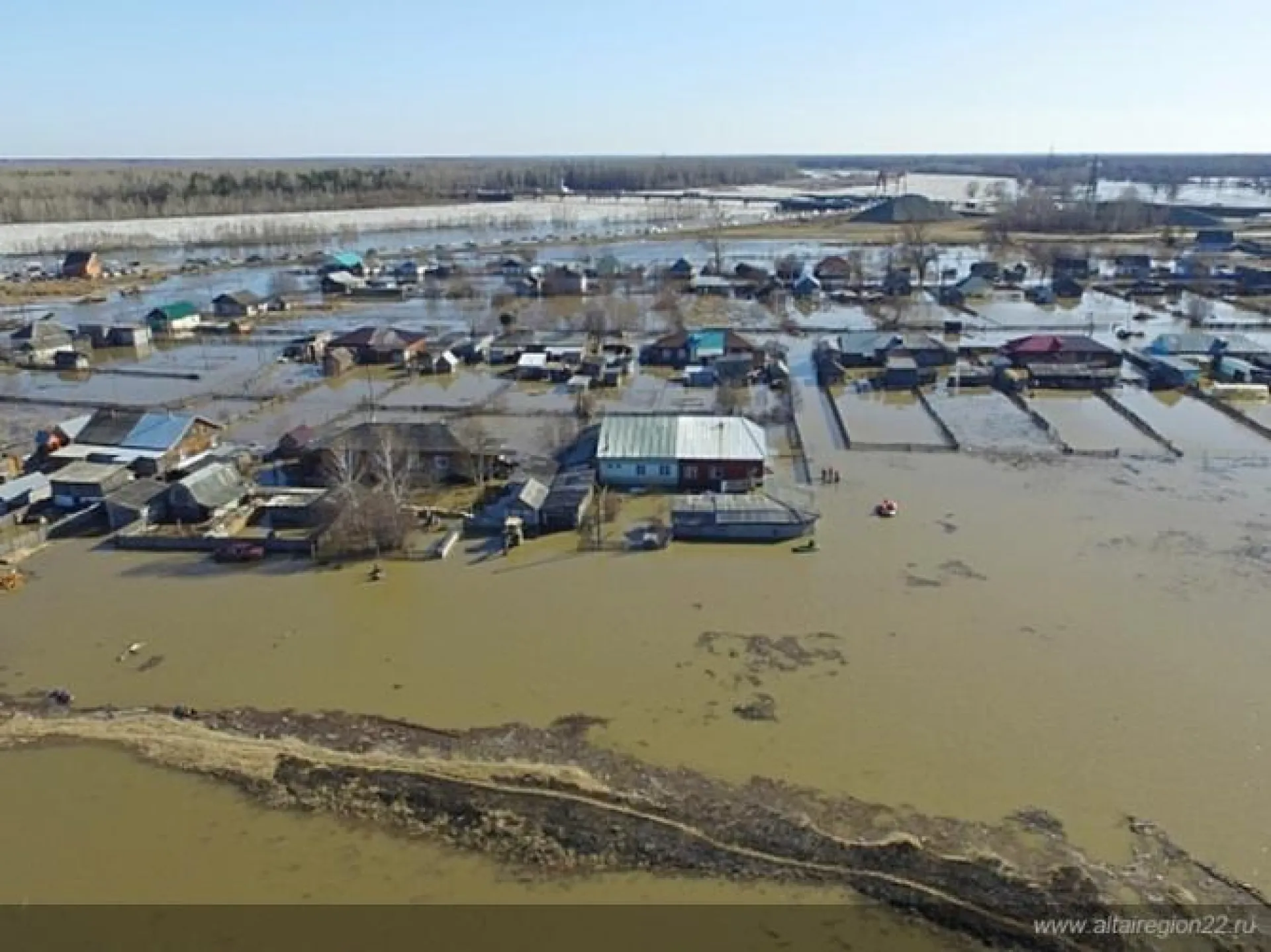 Паводковая обстановка в Тальменке стабилизируется
