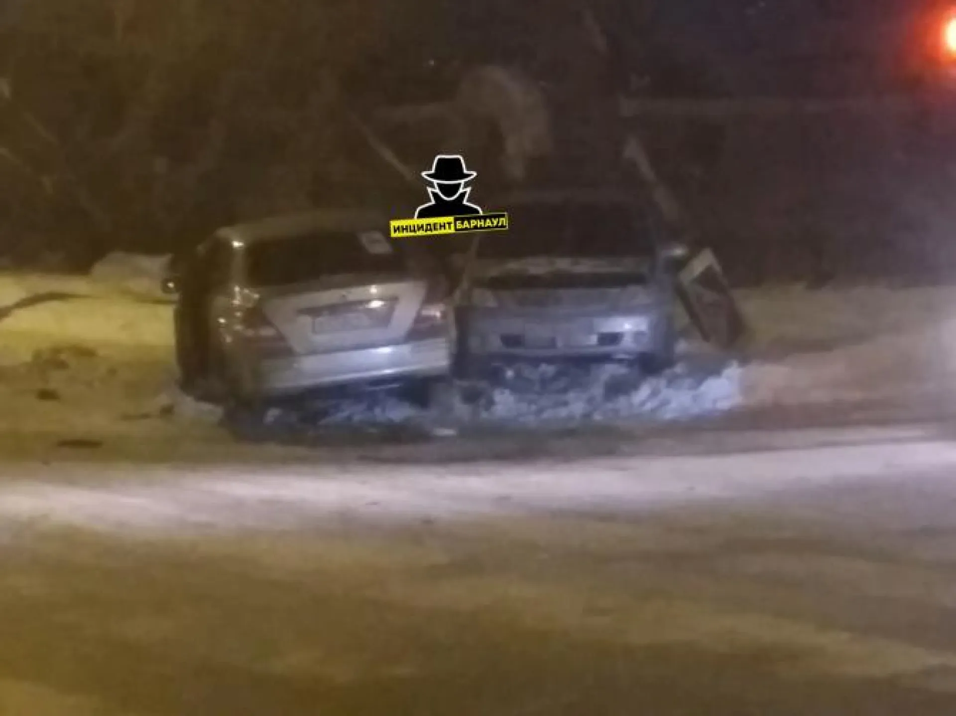 ДТП с участием двух иномарок произошло в Барнауле