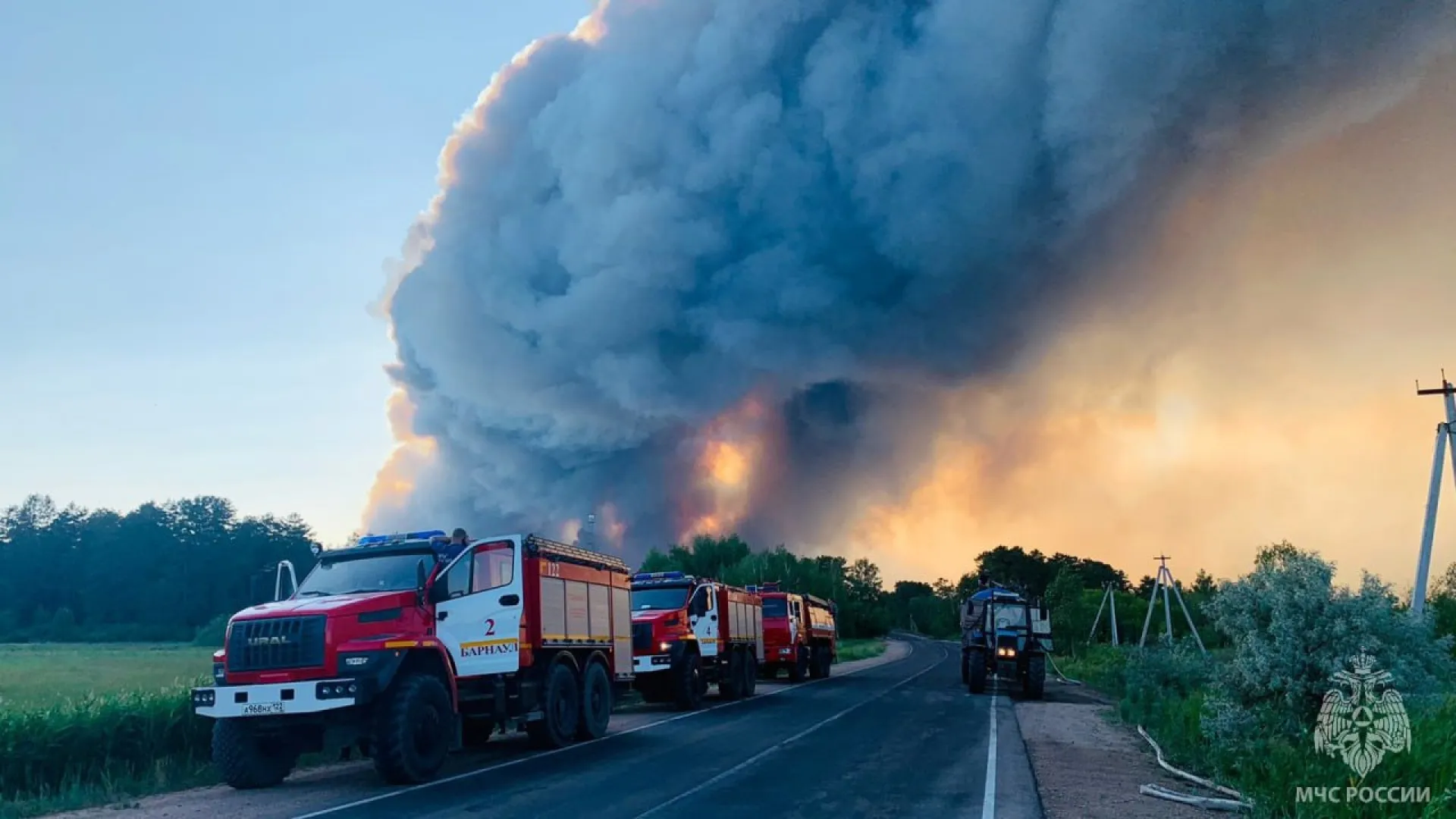 Крупнейший пожар в Егорьевском районе удалось потушить
