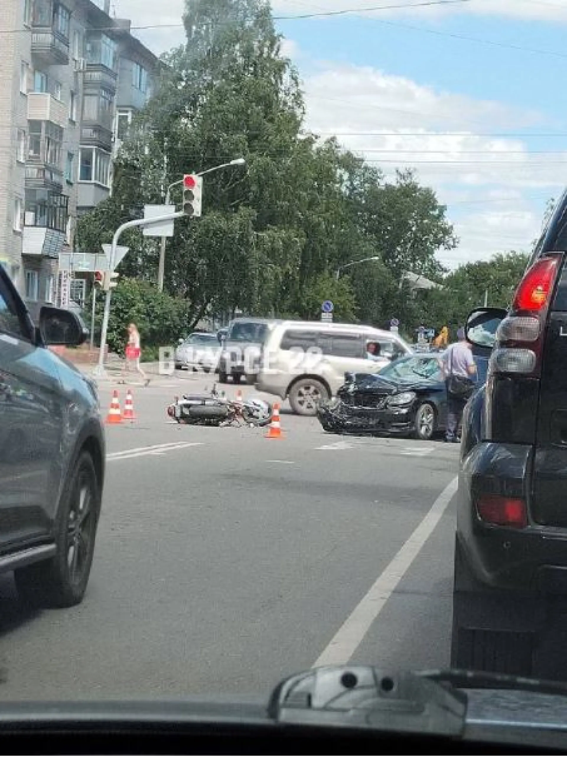 Стали известны подробности ДТП с мотоциклом в Барнауле