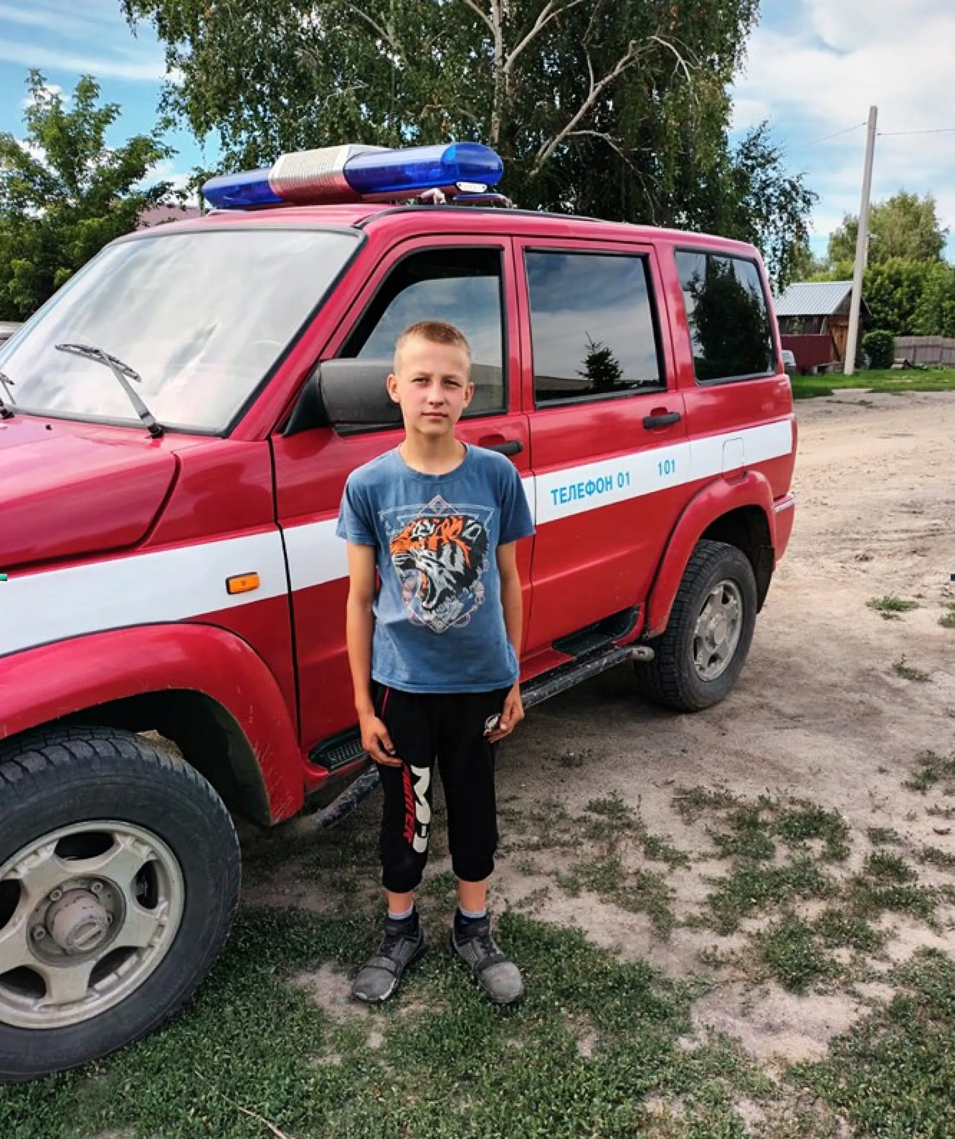 15-летний мальчик спас ребенка на пожаре в Алтайском крае