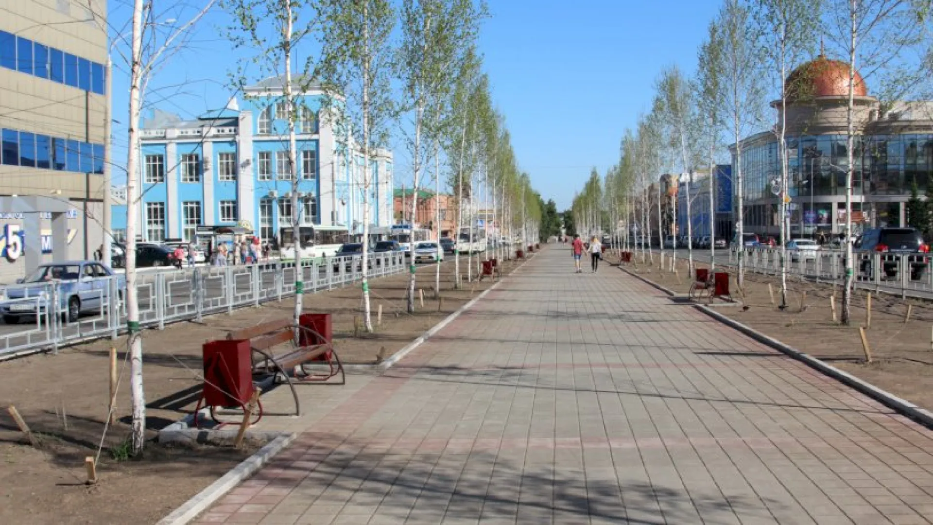 Мэрия Барнаула планирует облагородить  аллею на проспекте Ленина