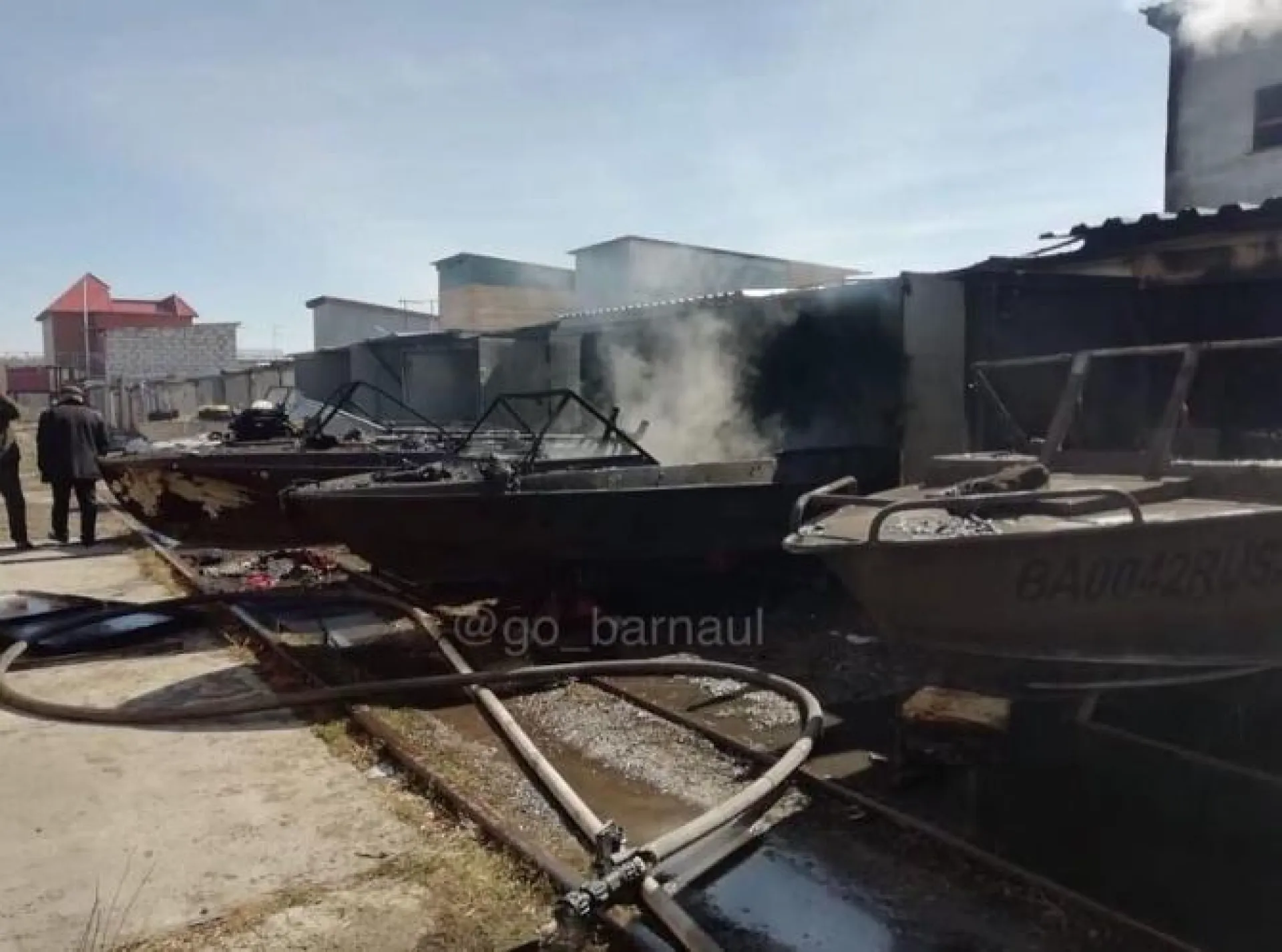Соцсети: пожар произошёл на причале в Барнауле Соцсети: пожар произошёл на причале в Барнауле