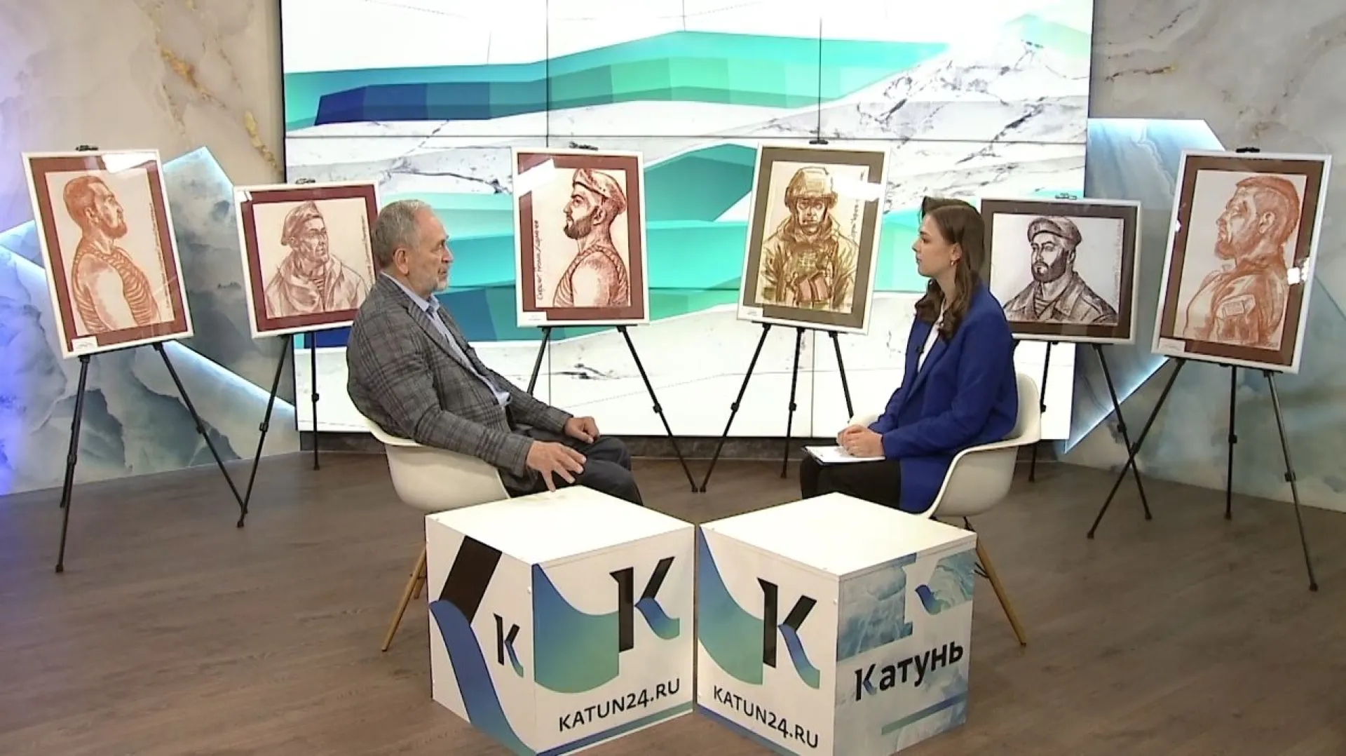 «Интервью дня»: барнаульский художник написал серию портретов, посвященных участникам СВО