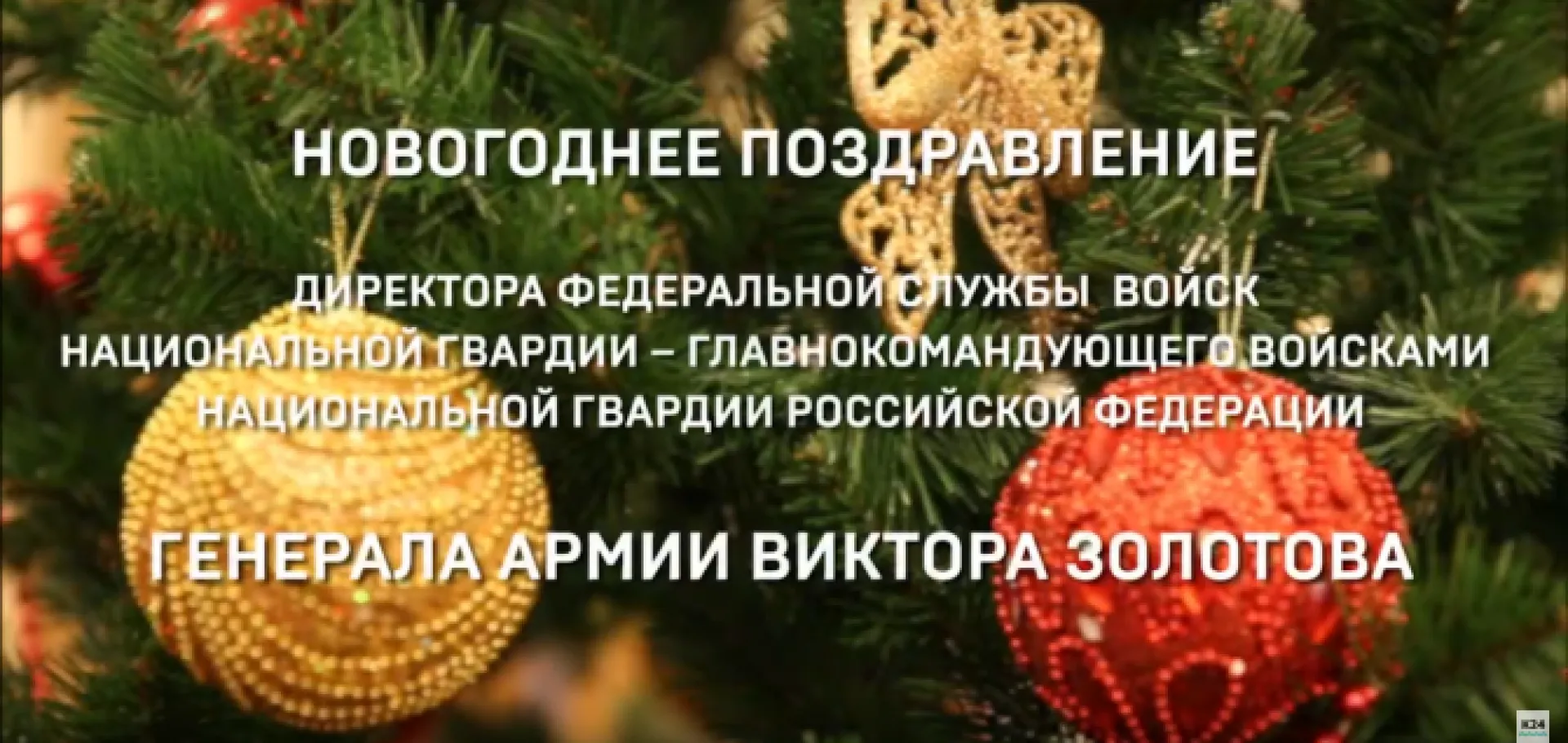 Директор Росгвардии поздравил россиян с Новым Годом 