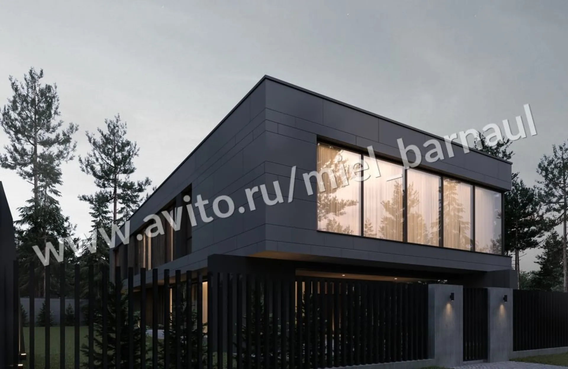 Фото: коттедж с висячей галереей продают в Барнауле Фото: коттедж с висячей галереей продают в Барнауле