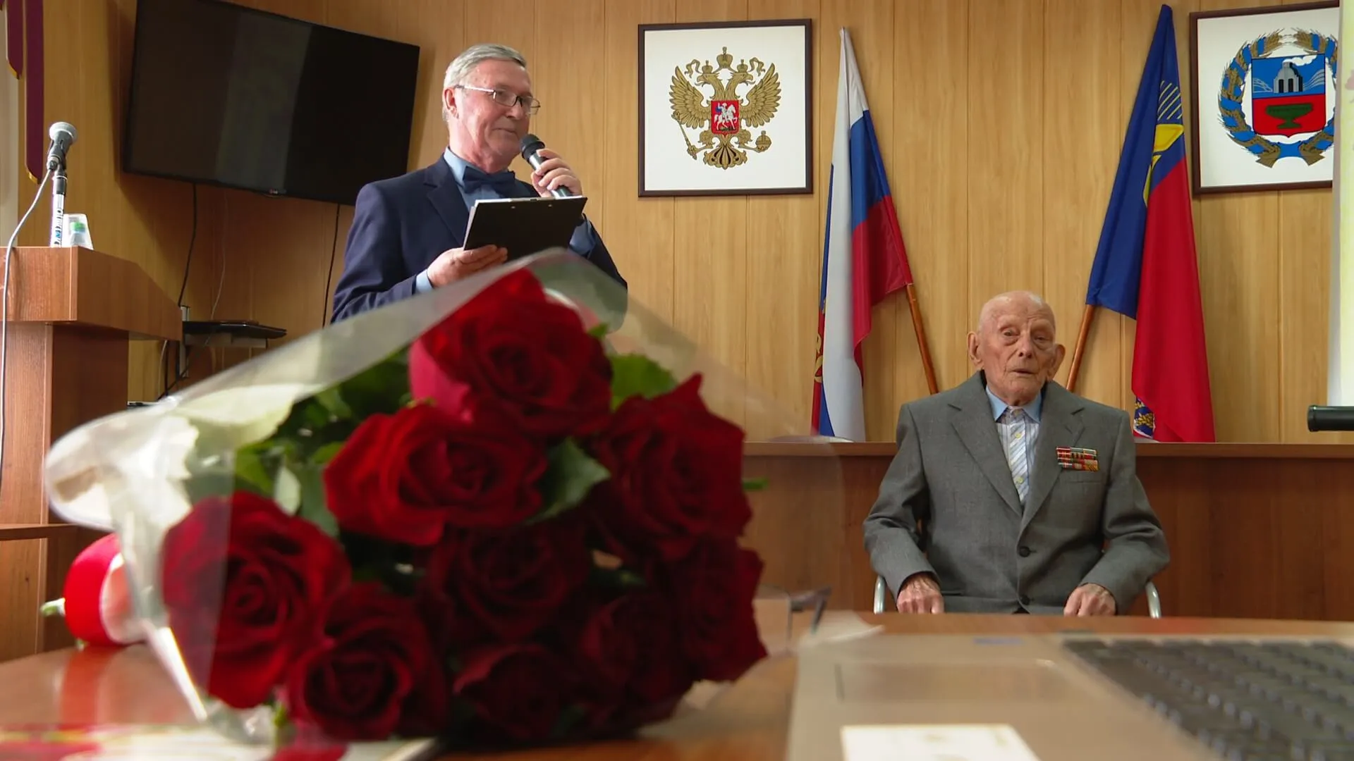 100-летний юбилей отпраздновал ветеран Великой Отечественной войны в Алтайском крае