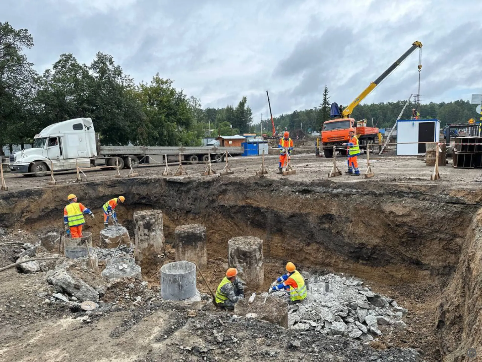 Строительство новой транспортной развязки продолжается в Барнауле