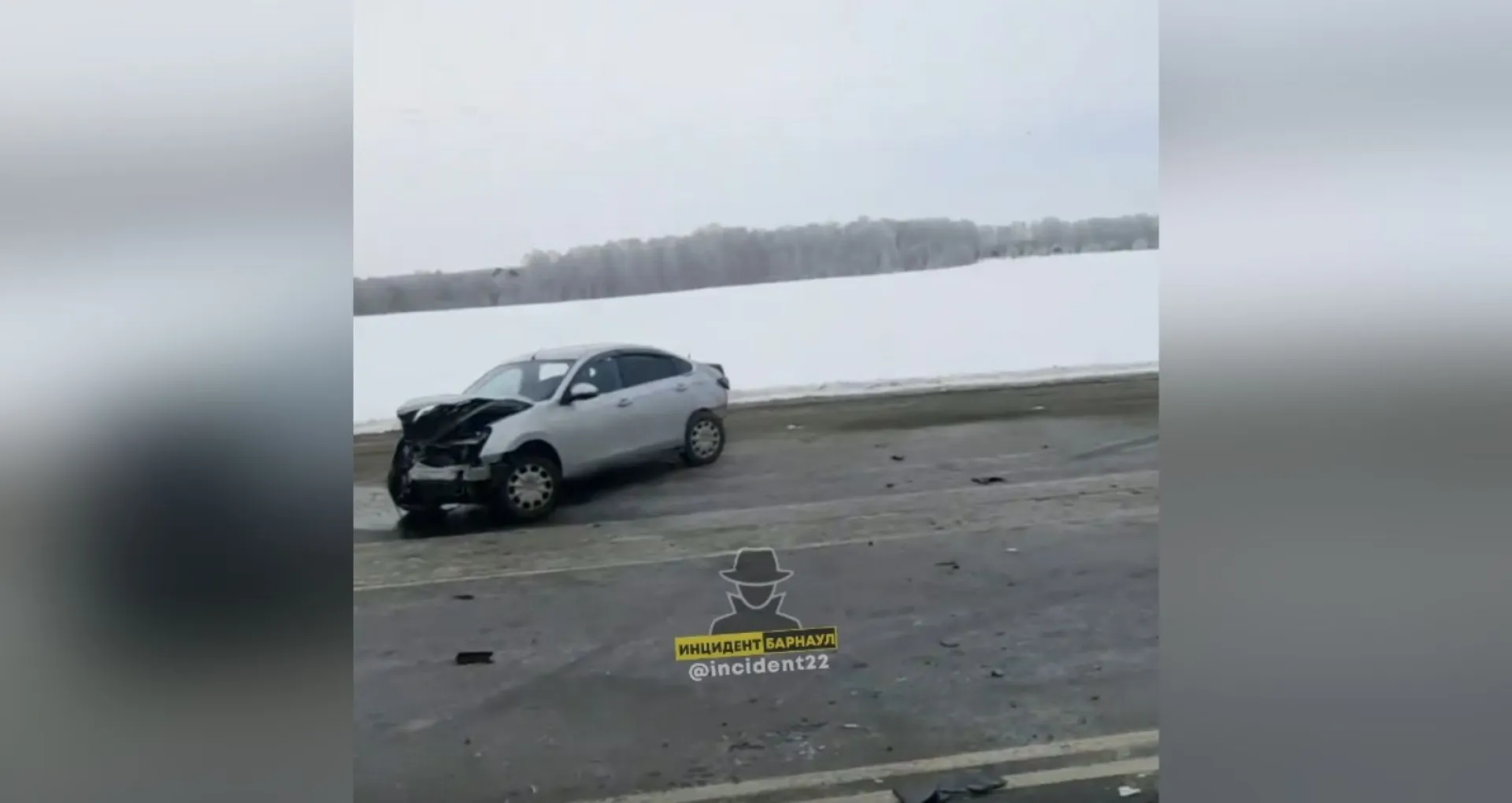 Движение на трассе Бийск – Барнаул затруднено из-за ДТП Движение на трассе Бийск – Барнаул затруднено из-за ДТП
