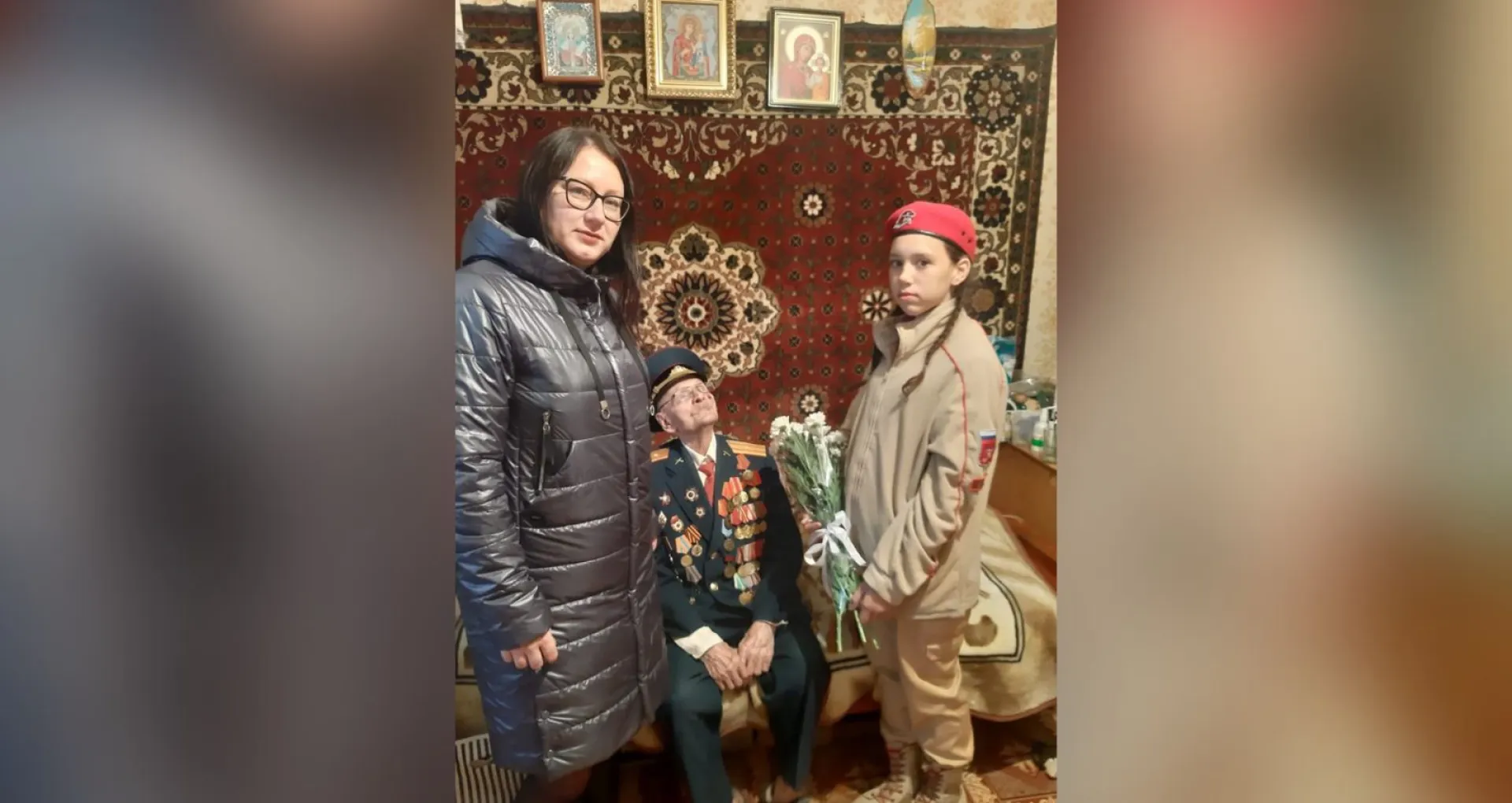 Ветеран ВОВ из Алтайского края отметил 104-й день рождения Ветеран ВОВ из Алтайского края отметил 104-й день рождения