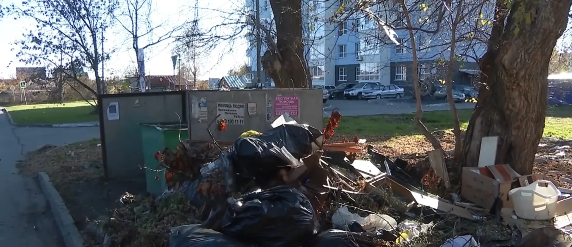 В социальных сетях участились жалобы на переполненные мусорные площадки в Барнауле