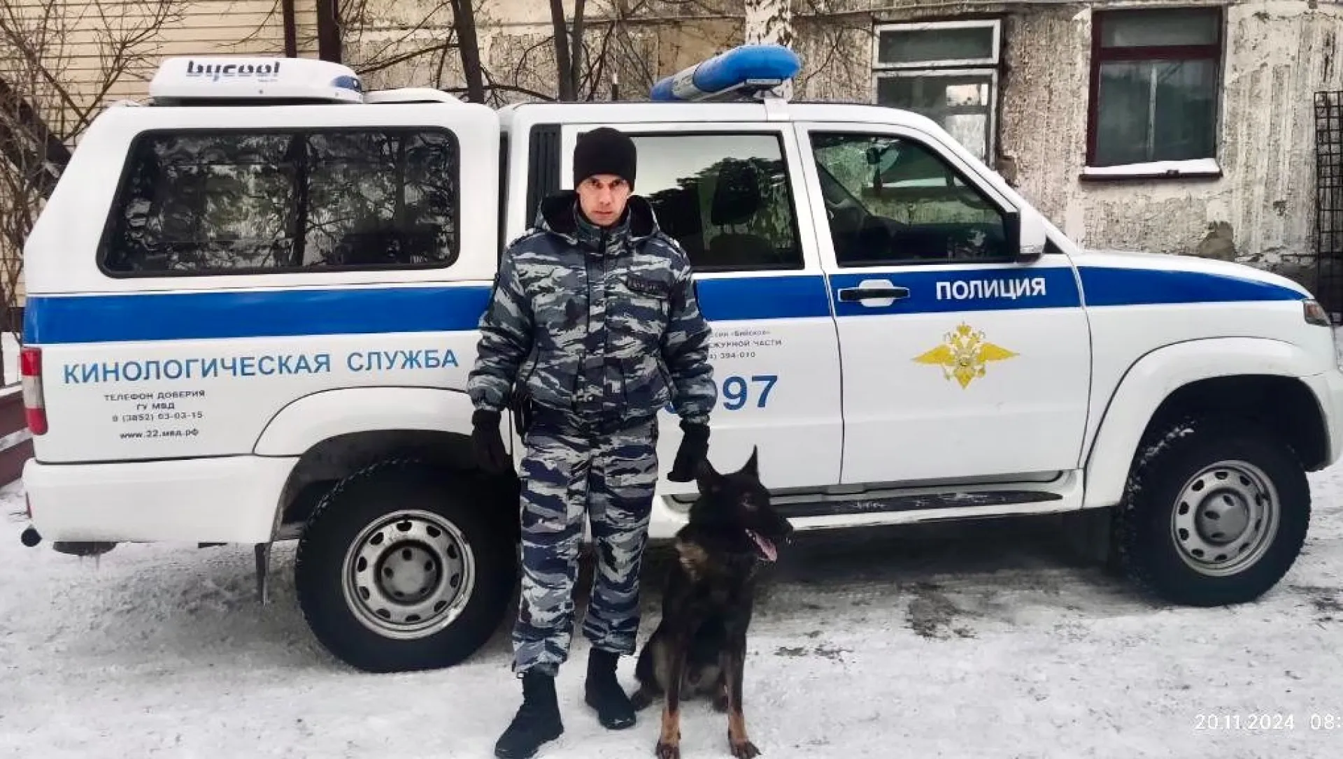 Полицейская собака раскрыла кражу ювелирного изделия в Бийске