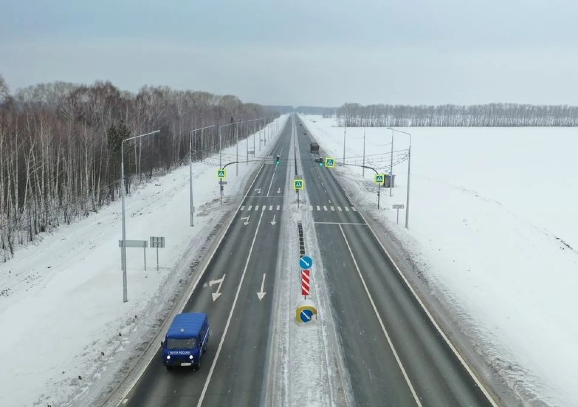 25 километров Чуйского тракта стали четырёхполосными