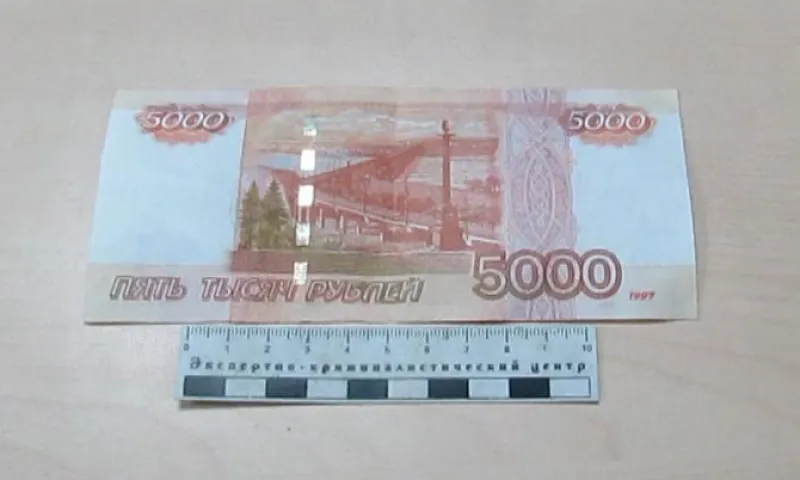 Фальшивую купюру 5 000 рублей обнаружили в Барнауле
