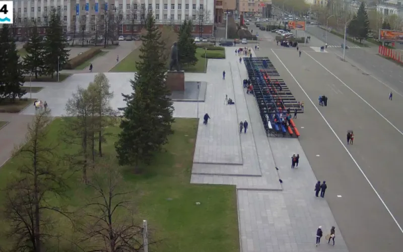 Веб-камеры К24: репетиция парада Победы проходит в Барнауле 