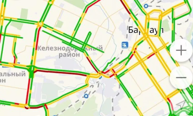	Пешком быстрее: Барнаул встал в 9-балльных пробках
