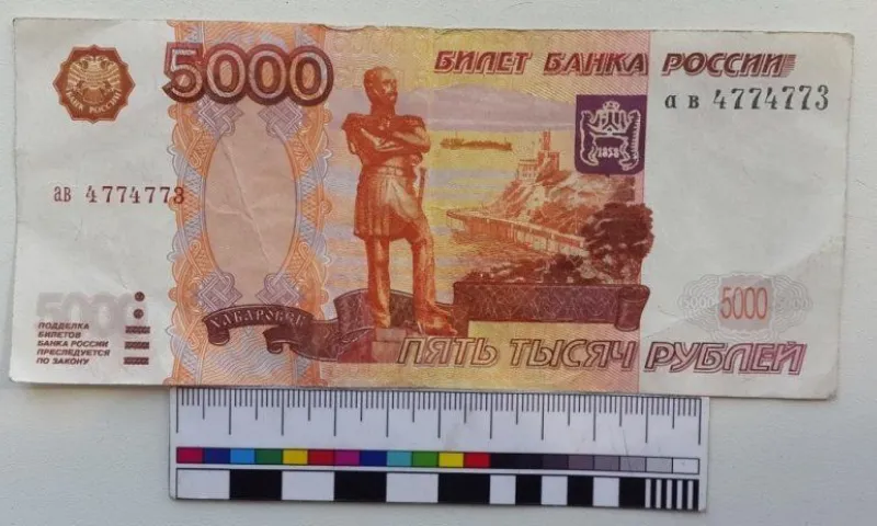 Полицейские изъяли фальшивую купюру на Алтае