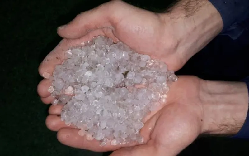 Крупный град прошёл в Барнауле 