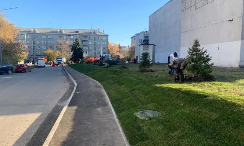 В центре Барнаула обновили пешеходную зону