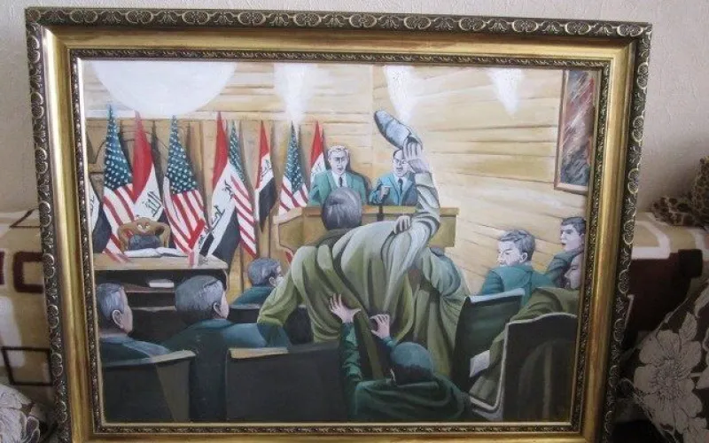 В Барнауле продают картину «Джордж Буш в Ираке» за три миллиона рублей