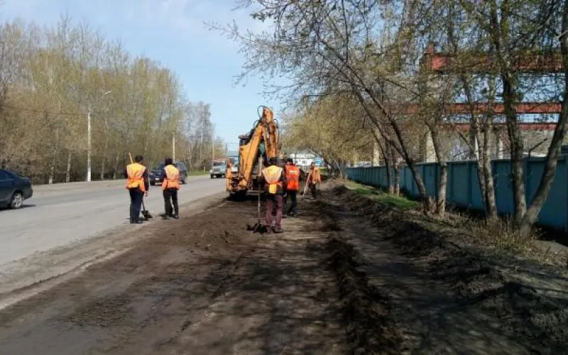 Капитальный ремонт улицы Новосибирская начался в Барнауле 