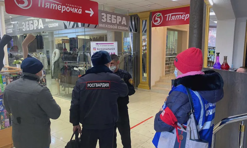 527 предприятий Барнаула проверили на соблюдение антикоронавирусных мер за прошедшую неделю