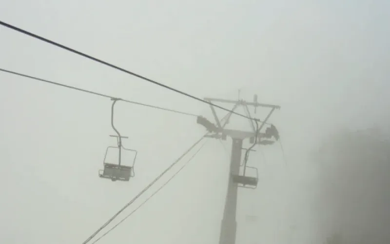 Веб-камеры К24: туманное утро в сибирской здравнице 