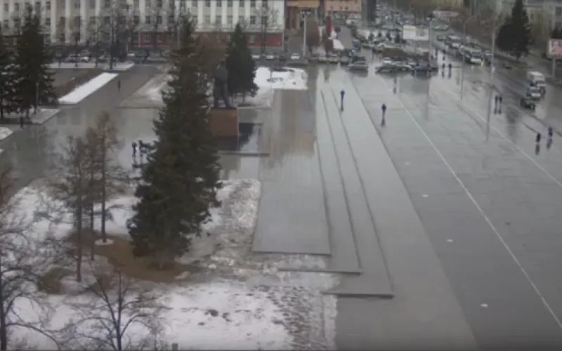 Веб-камеры К24: ледяной дождь идёт в Барнауле 