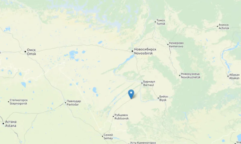Сильное землетрясение произошло в Алтайском крае