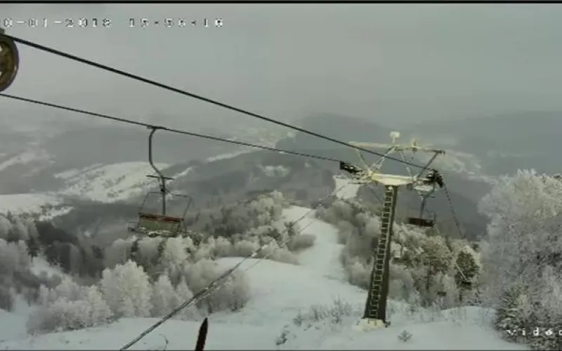 Веб-камеры К24: зимняя сказка на горе Церковка