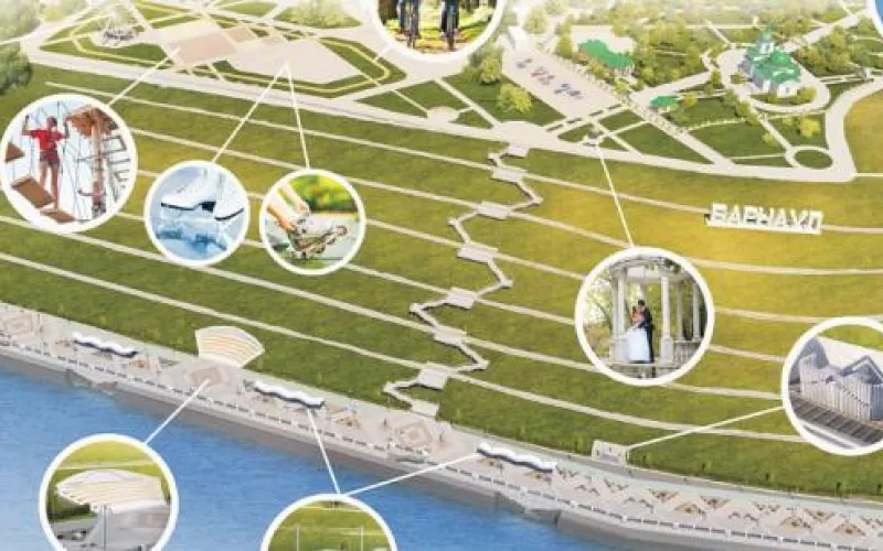 Новые пешеходные дорожки появятся в Нагорном парке Барнаула 