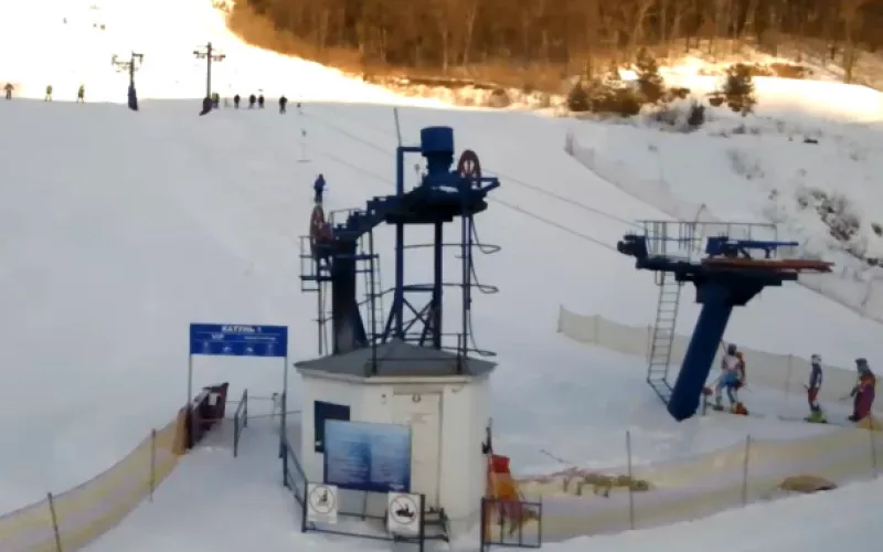 Веб-камеры К24: как проводят выходные любители горных лыж? 