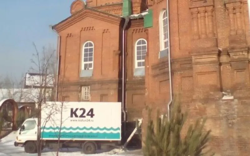 Передвижная телевизионная студия «Катунь 24» прибыла в Покровский собор