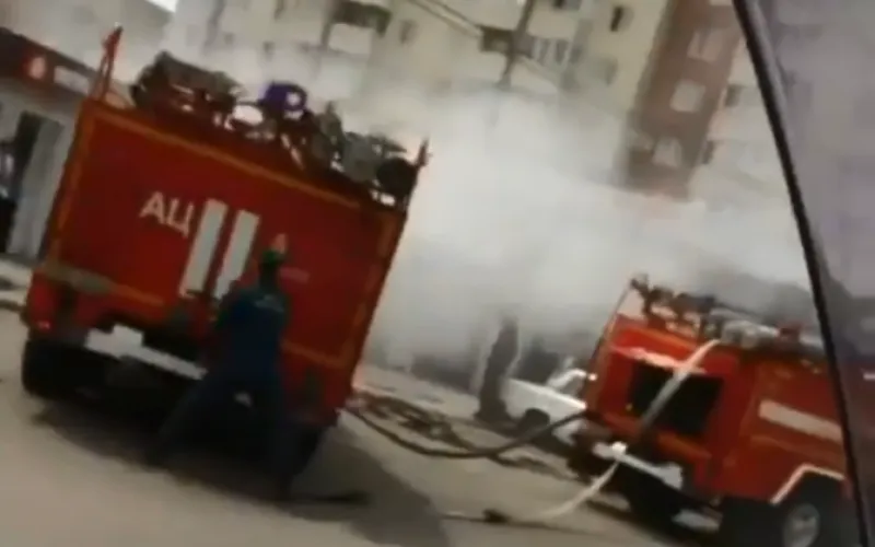 Торговый павильон сгорел в микрорайоне Докучаево