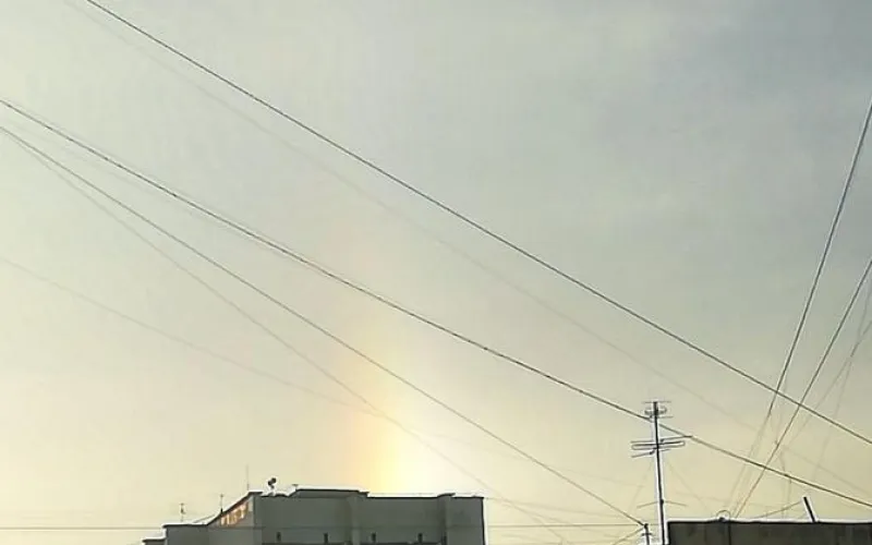 Зимнюю радугу заметили в Барнауле