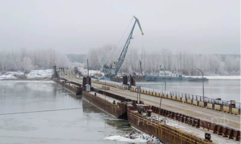 Бийский понтонный мост разведут на неопределенный срок