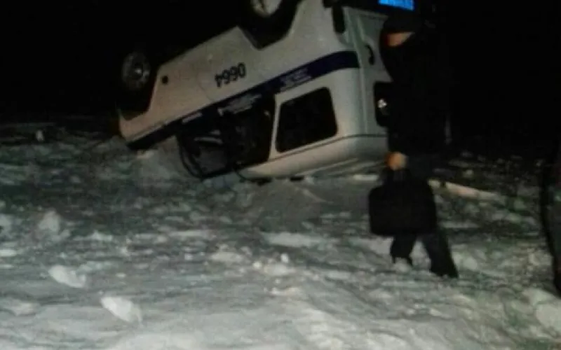 Автомобиль ППС попал в ДТП в Алтайском крае