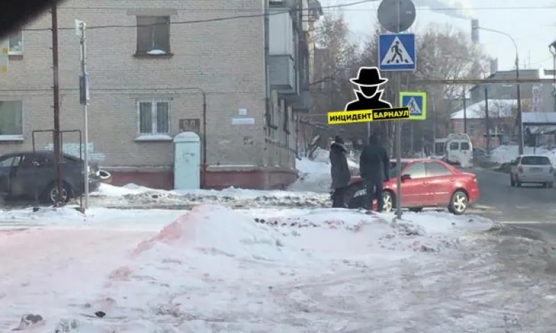 Девочку с отцом сбили на пешеходном переходе в Барнауле