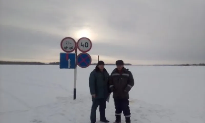 Ледовую переправу открыли в Алтайском крае 